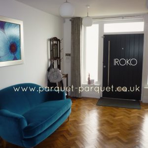 Iroko floor